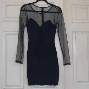 Black lace dress